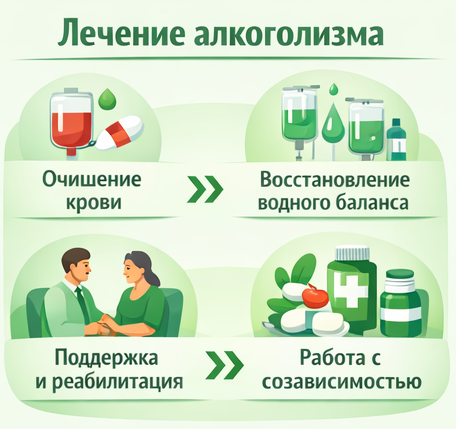 лечение алкоголизма в Юрьевце этапы